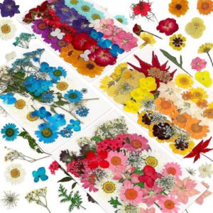 144pcs Natural Dried Pressed Flowers For Resin,dry Flower Bulk Natural Herbs Kit For Candle,epoxy R