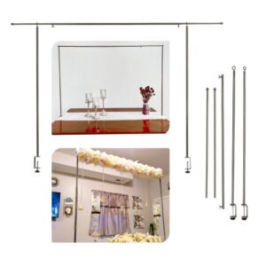 (Black) Table Decorative Table Rod Home Garden Decor