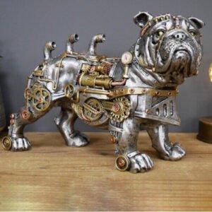 (Mechanical dog) Steampunk Crafts | Silver | Resin Home Ornament