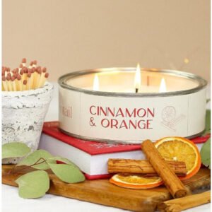 Pintail Candles Large 3 Wick Scented Candle Tin - Cinnamon & Orange