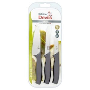 Kitchen Devils Control Starter Set, Stainless Steel, Black, 3 PCE
