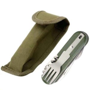 Multi-functional Camping Folding Stainless Cutlery