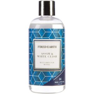 WAX LYRICAL Fired Earth Assam & White Cedar Reed Diffuser Refill, 200ml, Black