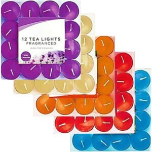Scented Tealight Candles 5 Fragrances (Pack of 60)