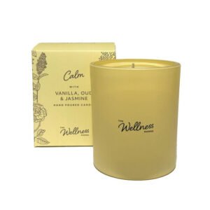 Potters Crouch Wellness Range Glass Candle - Vanilla, Oud & Jasmine