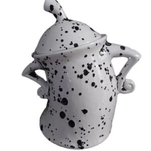 (White) Canister With Attitude Cute Sassy Storage Canister Fun Ceramic Desktop Ornaments