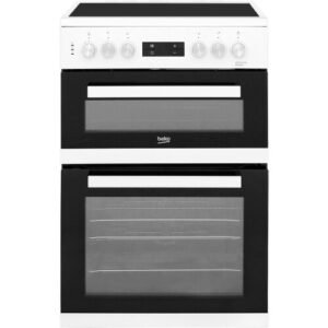 Beko Electric Cooker – 60cm Ceramic Hob, Double Oven