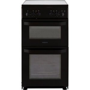 Hotpoint Cloe HD5V92KCB 50cm Electric Cooker with Ceramic Hob - Black