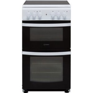 Indesit Cloe ID5V92KMW 50cm Electric Cooker with Ceramic Hob - White