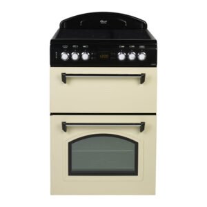 LEISURE 60cm Electric Ceramic Cooker – Cream & Black